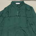 COUXILY Soft Button Down Stretch Shirts for Women, Breathable Moisture-Wicking Casual Work Dress Tops, Small, Green