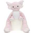 Karister Weighted Microwaveable & Freezable Axolotl Stuffed Animal, Hugable 4lb Salamander Plush with 38" Long Weighted Arms, 14“ Pink Axolotl Plushie Christmas Birthday Gift for Kids Adults