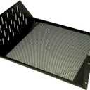Penn Elcom R1194/4UVK Vented Rack Shelf 4U Steel, Black