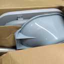 Bedside Commode for Seniors, FSA/HSA Eligible Bedside Toilet with Adjustable Width and Height, 400 LBS Weight Capacity, 16.5 Inch Extra Large Soft Seat Plate