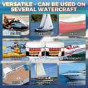 2 x Bondtech Marine Fiberglass Repair Kit for Boats, Multi-Functional Gel Coat Repair Kit for Boats, Surfboards, Kayaks, Fix Holes, Chips, Scratches, Deep Cracks with Color Match