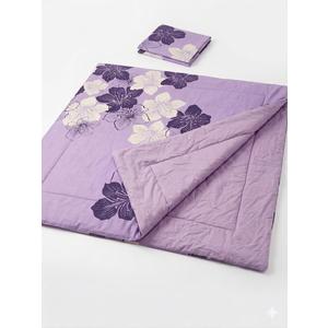 Purple Floral Bedding Comforter - Soft Microfiber, 100'' X 86''