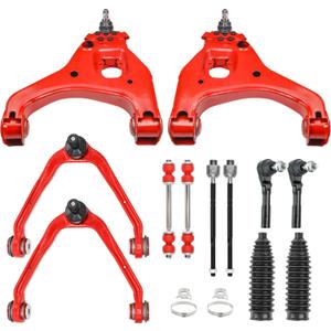 RWD 12pc Front End Suspension Kit for 1999-2006 GMC Sierra Chevy Silverado 1500 RWD, Upgraded PU Bushings - Control Arm Ball Joints, Tie Rod Ends, Sway Bar Links Complete Set