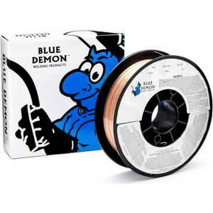 Blue Demon ER70S6 X .030 X 11 LB MIG/GMAW Carbon Steel Welding Wire, All Position, Low Spatter, Formulated to Provide Porosity-Free, X-Ray Quality Welds, 0.03 dia