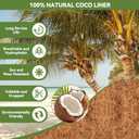 3Pcs Trough Coco Liner 30" Coco Coir Liners for Planters, Liners for Window Boxes Liners, Wall Basket Planters, Railing Hanging Baskets, Garden Planter Baskets