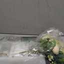 Mkono Mason Jar Lights Centerpiece Table Decor for Dining Room Farmhouse Wood Tray with 3 Jars Flowers Valentines Day Decoration for Coffee Table Kitchen Living Room Wedding (White)