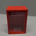 Funny Gift Emergency Box 4 x 3 x 6.3 Inches Break in Case of Emergency Box Self Defined Idea Jar Break Glass Prank Gag Gift Valentine Hilarious Office Desk Decor for Birthday Friend Coworker