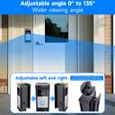 Anti-Theft Video Doorbell Mount Compatible with Ring/Blink Wireless Camera Doorbell, Adjustable Angle Mount No-Drill Battery Doorbell Bracket Accessories for Houses, Apartments, Businesses