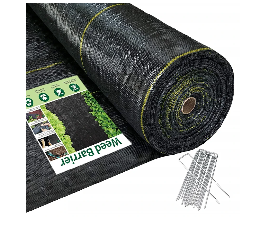 4ft x300ft Black Weed Barrier Landscape Premium Fabric-Heavy Duty Woven Ground Cloth with Superior Permeability Weed Control Convenient Design