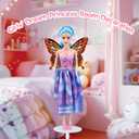 Baljinder 2025 Advent Calendar with Doll, 12 Surprise Accessories Including Clothing Glasses Hand Bags & High Heels, Kids Advent Calendar for Girls Ages 4-7, Holiday Party Birthday