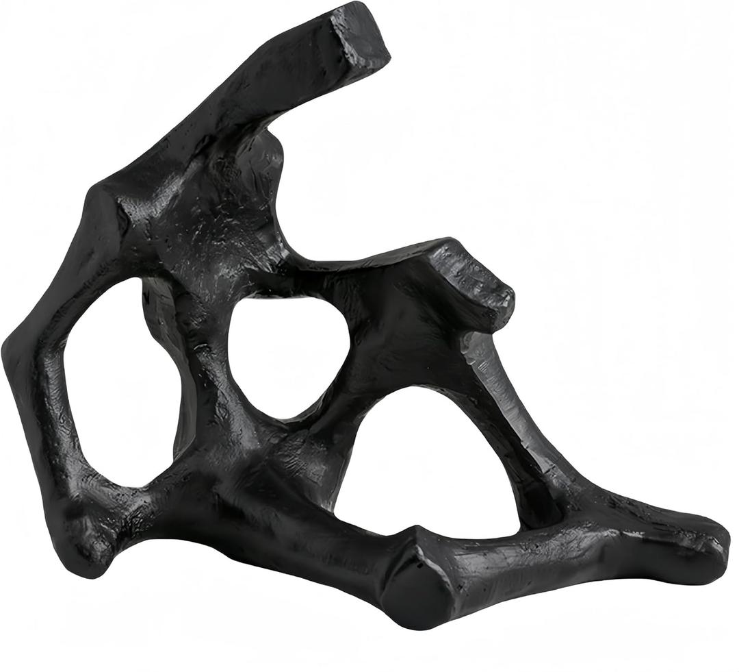 WAZAIGUR Simple Modern Black Abstract Sculptures Statues Table Shelf Decor for Home, Desk, Living Room and Office