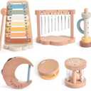 Baby Montessori Musical Instruments,Wooden Percussion Xylophone Musical Toys for Toddlers,Sensory Toys for 18+ Month Old,Kids Preschool Educational,Birthday Gift for Ages 2 3