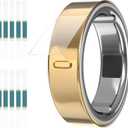 10 Pack Ultra Thin Transparent Protector for Oura Ring Gen 4/3, Invisible Clear Full-Cover Scratch-Resistant Film Wrap for Smart Rings Skin (Size 9/10/11)