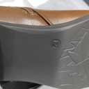 VJH confort Women's Ankle Boots,Round Toe Low Heel Comfort Elastic Booties with Side Zipper Buckle Strap (12, Brown)