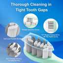 Portable Electric Soft Toothbrush with Travel Case, 90-Day Largest Battery Life, 10 Brush Heads, 5 Modes Deep Clean, Ergonomically-Designed for Enhanced Comfort - Ideal Gift for Adults & Kids (Green-pink)