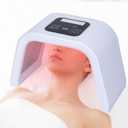 7 Color LED Face Mask LED Light Therapy Equipment for Skin Care at Home Beauty Salon Equipment, White