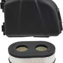 593260 798452 Air Filter with 594106 595668 Air Cleaner Cover for B&S 093J02 09P700 103M02 104M02 650EXI 675EXI 675IS Lawn Mower
