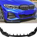 Gloss Black Front Bumper Lip Compatible with 3 Series G20 2019-2022, Splitter Spoiler Diffuser Protector Wing Body Kit for BMW 330i 2019-2022, M340i/M340i xDrive 2020-2022
