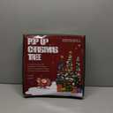 6 FT Pop Up Christmas Tree with 100 LED Timer Lights & Remote, Green Collapsible Christmas Tinsel Tree Artificial Pencil Tree Xmas Decoration for Holiday Home Office Party, USB Powered (Holographic Ice Blue)