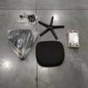 Amazon Basics Low Back Office Chair, Breathable Mesh, Height Adjustable, Padded Seat, Rolling Wheels, Swivel, Back Support, Sturdy, 21.25" D x 22.5" W x 38" H, Black