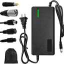 54.6V 3A Charger, Charging Speed is 100% Fast Than 1.5A and 50% Faster Than 2A,6 Plug for Various Lithium Batteries, Such as Lawn Mower and Wheelchair Lithium Batteries, etc. (3A-6 Plugs)