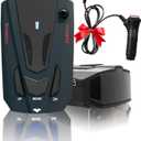 Newly Laser/Radar Detector for Cars with Led Display, Long Range Detection, Mute Memory, City/Highway Mode, Ideal Gifts for Cars (Black)