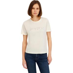 Spyder Women's Floral Wordmark Logo Graphic Short Sleeve Tee T-Shirt