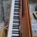 88 Key Weighted Digital Piano - Wooden Desk Electric Piano Transforms Between Desk and Vanity - Progressive Hammer-Action Keyboard, Perfect for Beginners with MIDI Functionality (1852 Brown)