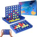 Pedolini 4 in a Row Connect Game Travel Board Game (Small) Mini 7x4.8 Inch
