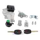 for Honda Civic 2006-2011 06350-SAA-G30 35100-SDA-A71 Ignition Starter Switch Housing Door Trunk Lock Cylinder Transponder 46 Chip Immobilizer Keys with Panic Full Set