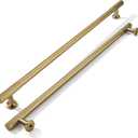 khtumeware 12 Inch Hole Center 2 Pack Champagne Bronze Heavy Duty Solid Satin Brass Cabinet Pulls, Kitchen Drawer Handles, for Dresser cabinets, cabinets