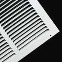 Fits 14x24 Duct Opening Stamped Steel Return Air Grille Vent Cover Grille for Sidewall and Ceiling in White Surface Dimensions: 15.75"W X 25.75"H (14" W x 24" H Duct Opening)