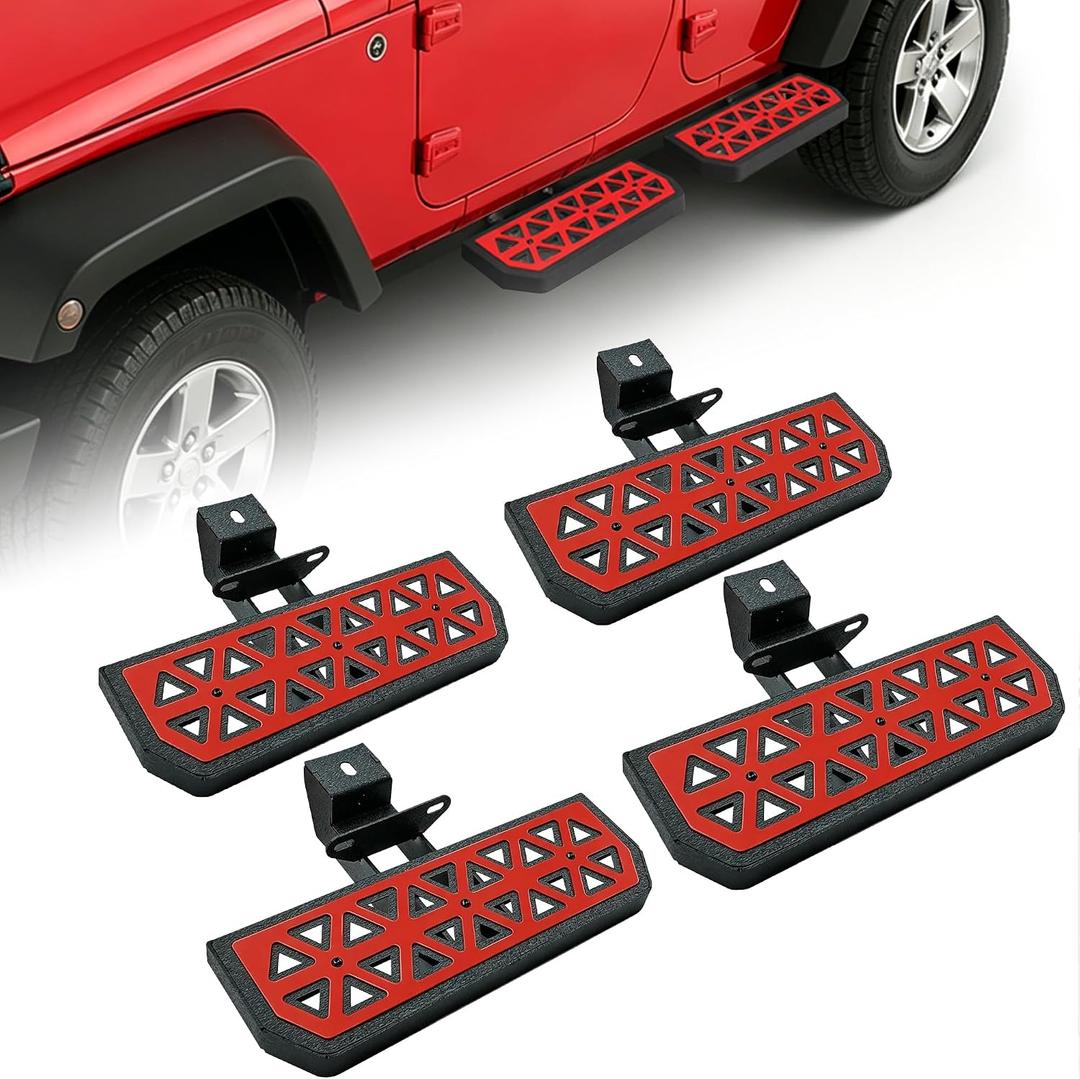 Running Boards Side Steps Fit for Jeep Wrangler JK 4 Doors 2007-2018