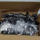 Sieral Candle Holders Bulk Taper Candlesticks Holders Set Modern Decorative Metal Candelabras for Wedding Anniversary Home Dinning Table Centerpiece Xmas Party Decor(Matte Black,36 Pcs)