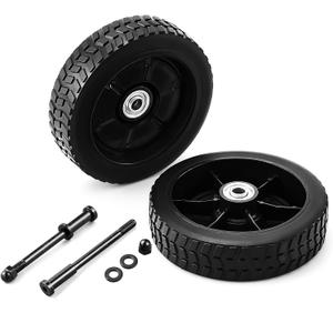 7 Inch Grill Wheels Replacement Parts for Traeger Grill Wheel KIT0138 Pro 34 Bronson 20 Pro 22 Pro 575 Pro 780 Pro 20 Eastwood 22 34 Renegade Pro HDW332 Plastic Black BBQ Wheels Accessories 2PCS