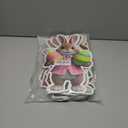 Easter Decorations Outdoor, 9pcs Realistic Bunny Decorations with Colorful Easter Elements, Outdoor Indoor Spring & Easter Party Decor