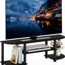 Furinno Turn-S-Tube Wide TV Entertainment Center, Espresso/Black (4-Tiers with Round Corner)