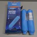 Kohree RV Water Filter, NSF Certified, Inline Water Filter Reduces Chlorine, Bad Taste, Odor, RV Accessories Ideal for Campers, Marine, Garden Hose, Boats, Trailer Motorhome, 2 Pack