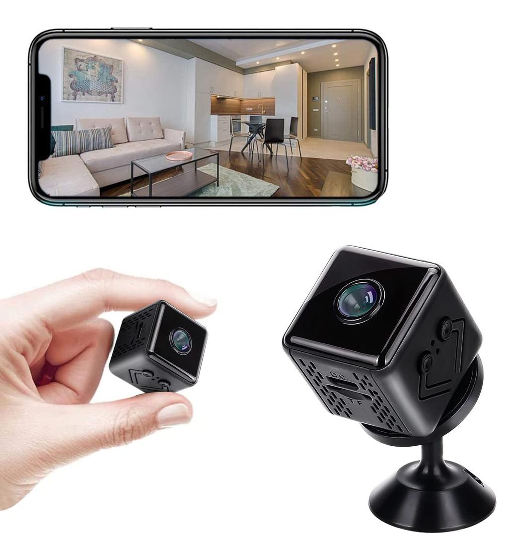 Vitreousleaf Mini Camera, Hidden Camera，1080P HD Indoor Cameras for Home Security, USB Charger Indoor Wireless WiFi Security Control pet Camera, Baby Monitor, with Night Vision Function