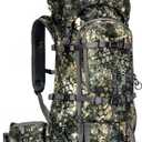 MOXULE Pro 2400 Camo Frame Backpack - Meat Hauler Pack with Rain Cover, 40L