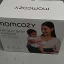 Momcozy Hip Seat Baby Carrier - Adjustable Waistband with Original 3D Belly Protector, Ergonomic Carrier with Various Pockets for Newborns & Toddlers up to 45lbs (Black, Large)