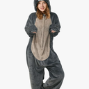 OLAOLA Adult Onesie, Animal Halloween Costume, Unisex Onesies Plush Cosplay Pajamas One-Piece Sleepwear Small