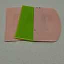 SURDOCA Dough Scraper Bench Scraper - 3P 5.9x4.3" Plastic Flexible Bowl Scraper, Sharp Edge & Angles Cake Scraper. Non-Slip Bakeware Decorating Tools Sculpting & Modeling Tools - Pink+Green+Pink