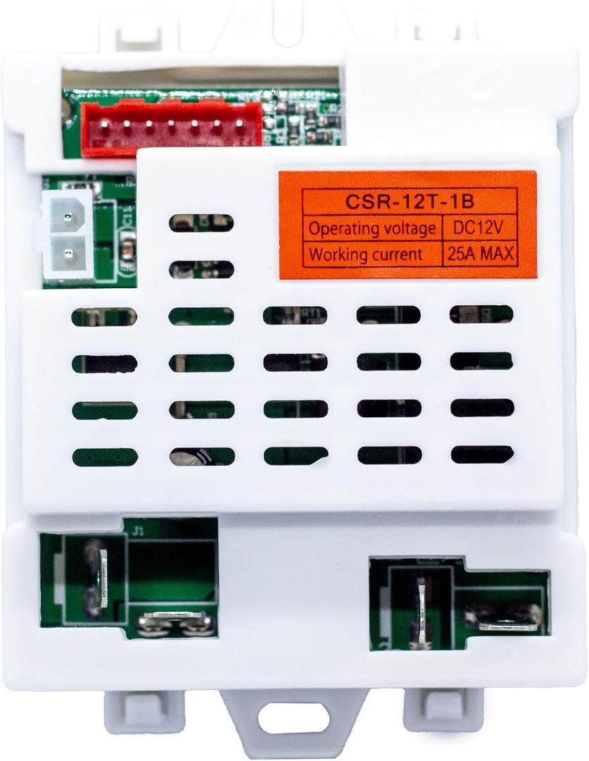 Replacement CSR-12T-1B=CSR-12T-1A 12v Control Box Receiver for Ride on car Compatible with Power Wheels Best Choice Products Jeep Parts KidsTruck Controller Control kit