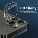 NEW'C 4 Pack, 2 Pack for iPhone 13 Pro Screen Protector + 2 Pack Camera Lens Protector, Sensor Protection,Case Friendly Tempered Glass Film