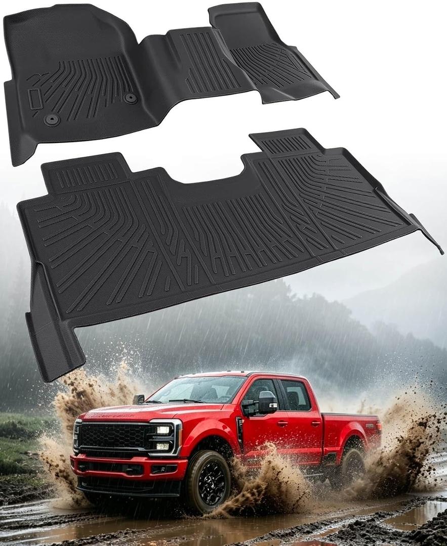 Floor Mats for Ford F250 F350 F450 Crew Cab 2017-2023 2024 2025 2026