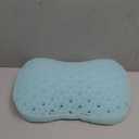 Sunlit Bath Jello Gel Bath Pillows, Lumbar Pillow for Bathtub, Back Support Pillow, Gel Pillow with Non-Slip Suction Cups for Lumbar, Back Rest Support, Fits Curved or Straight Back Tubs, Ice Blue