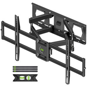 USX MOUNT Full Motion TV Mount for 37-86 Inch Flat Screen TVs up to 120 lbs, Swivel TV Wall Mount Bracket Dual Articulating Arms, Tool-Free Tilt Max Vesa 600x400mm, for 8-16 in Wood Studs (Full Motion 37-86) 
XML028-K
