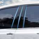 Automobile Door Window Pillar Post Trim 6Pcs Protector Cover for Honda CRV 2007 2008 2009 2010 2011