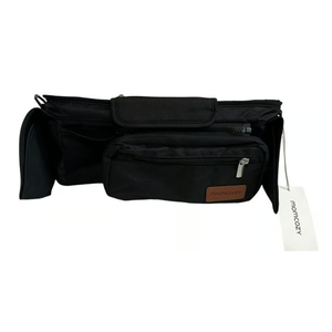 Momcozy Universal Stroller Organizer for Baby Strollers, Black, with Insulated Cup Holder, Detachable Phone Bag & Shoulder Strap, Large Capacity